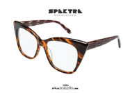 shop online new Super oversized Spektre FUJITA brown streaked eyeglasses on otticascauzillo.com acquisto online nuovo Occhiale da vista super oversize Spektre FUJITA marrone striato