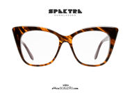 shop online new Super oversized Spektre FUJITA brown streaked eyeglasses on otticascauzillo.com acquisto online nuovo Occhiale da vista super oversize Spektre FUJITA marrone striato