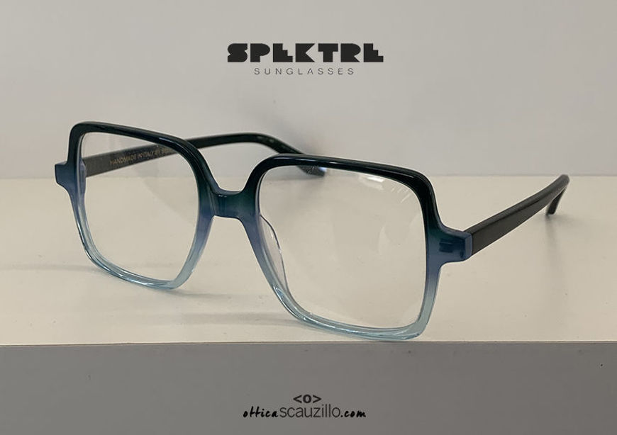 shop online new Oversized square Spektre CUORE MATTO blue green eyeglasses acquisto online nuovo Occhiale da vista oversize squadrato Spektre CUORE MATTO verde celeste