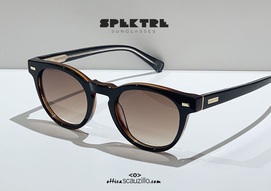 opwinding replica uitlokken Vintage round sunglasses Spektre VECTOR 02V black brown lens | Occhiali |  Ottica Scauzillo