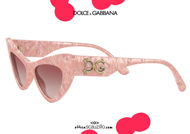 shop online new Dolce & Gabbana Devotion VG4368 cat eye sunglasses col. pink on otticascauzillo.com acquisto online nuovo occhiale da sole cat eye Dolce & Gabbana Devotion VG4368 col. rosa