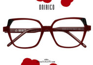 shop online new ONIRICO ON69 oversized square eyeglasses col.314 bordeaux on otticascauzillo.com acquisto online nuovo occhiale da vista squadrato oversize ONIRICO ON69 col.314 bordeaux
