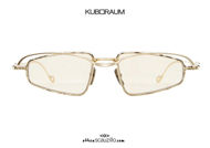 shop online new KUBORAUM Mask H73 gold double bridge metal sunglasses on otticascauzillo.com acquisto online nuovo Occhiale da sole in metallo doppio ponte KUBORAUM Mask H73 oro