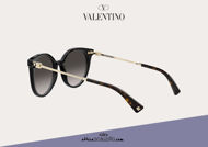 Acquista online su otticascauzillo.com il tuo nuovo occhiale da sole tondo in acetato con STUD Valentino VA 4069A col. 018 nero