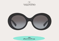 Acquista online su otticascauzillo.com il tuo nuovo occhiale da sole tondo in acetato Valentino VA 4058 col. 018 nero