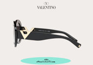 Acquista online su otticascauzillo.com il tuo nuovo occhiale da sole tondo in acetato Valentino VA 4058 col. 018 nero