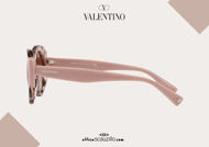 Acquista online su otticascauzillo.com il tuo nuovo occhiale da sole ovale in acetato Valentino VA 4039 col. XN7 rosa chiaro
