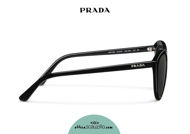 Acquista online su otticascauzillo.com il tuo nuovo occhiale da sole cat eye oversize acetato PRADA SPR 02V col. nero