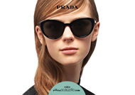 Prelude Rotere bryder ud Oversized cat eye acetate sunglasses PRADA SPR 02V col. black | Occhiali |  Ottica Scauzillo