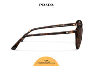 Acquista online su otticascauzillo.com il tuo nuovo occhiale da sole cat eye oversize acetato PRADA SPR 02V col. tartaruga
