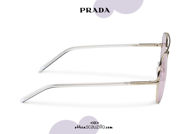 Acquista online su otticascauzillo.com il tuo nuovo occhiale da sole aviator metallo PRADA SPR 66X col. oro pallido + glicine
