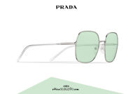 Acquista online su otticascauzillo.com il tuo nuovo occhiale da sole squadrato metallo PRADA SPR 67X col. acciaio