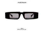 shop online new KUBORAUM Mask X5 shiny black oversized narrow rectangular sunglasses on otticascauzillo.com acquisto online nuovo Occhiale da sole rettangolare stretto oversize KUBORAUM Mask X5 nero lucido