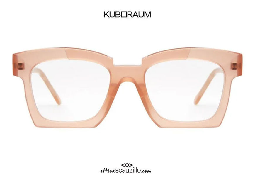 shop online new New squared eyeglasses KUBORAUM Mask K5 apricot on otticascauzillo.com acquisto online nuovo Nuovo occhiale da vista squadrato KUBORAUM Mask K5 albicocca