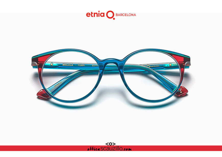 Acquista online su otticascauzillo.com il tuo nuovo occhiale da vista tondo Etnia Barcelona in acetato MALALA col. TQBR