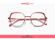  Acquista online su otticascauzillo.com il tuo nuovo occhiale da vista esagonale oversize Etnia Barcelona in metallo GEORGIANA col. RD