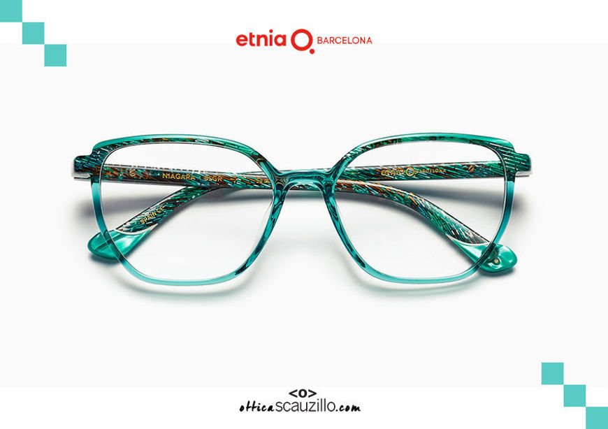 Acquista online su otticascauzillo.com il tuo nuovo occhiale da vista quadrato Etnia Barcelona in acetato NIAGARA col. BLGR