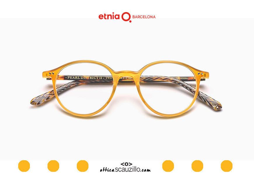 Acquista online su otticascauzillo.com il tuo nuovo occhiale da vista tondo Etnia Barcelona in acetato PEARL DISTRICT II col. YWHV