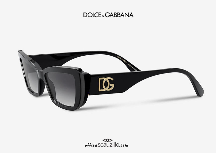 New narrow rectangular sunglasses Dolce u0026 Gabbana DG4382 col. black |  Occhiali | Ottica Scauzillo