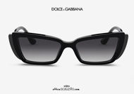 shop online new New narrow rectangular sunglasses Dolce & Gabbana DG4382 col. black on otticascauzillo.com acquisto online Nuovo occhiale da sole rettangolare stretto Dolce & Gabbana DG4382 col. nero 