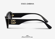 shop online new New narrow rectangular sunglasses Dolce & Gabbana DG4382 col. black on otticascauzillo.com acquisto online Nuovo occhiale da sole rettangolare stretto Dolce & Gabbana DG4382 col. nero 