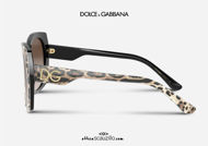 shop online new Oversized sunglasses DG4385 col.316313 leopard on otticascauzillo.com acquisto online nuovo Occhiale da sole oversize DG4385 col.316313 leopardo
