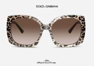 shop online new Oversized sunglasses DG4385 col.316313 leopard on otticascauzillo.com acquisto online nuovo Occhiale da sole oversize DG4385 col.316313 leopardo