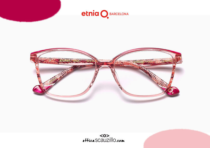 Acquista online su otticascauzillo.com il tuo nuovo occhiale da vista cat eye oversize Etnia Barcelona in acetato ETHOSA col. PKBX