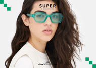 Acquista online su otticascauzillo.com il tuo nuovo occhiale da sole rettangolare stretto RETRO SUPER FUTURE POOCH Babylon