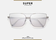 Acquisto online su otticascauzillo.com il tuo nuovo occhiale da sole metallo a punta RETRO SUPER FUTURE RIVA col. bianco