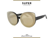 Acquista online su otticascauzillo.com il tuo nuovo occhiale da sole cat eye RETRO SUPER FUTURE RITA VX1 specchio oro nero