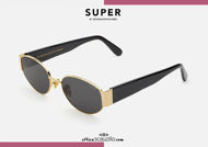 Acquista online su otticascauzillo.com il tuo nuovo occhiale da sole ovale in metallo RETRO SUPER FUTURE X black