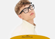 Acquista online su otticascauzillo.com il tuo nuovo occhiale da vista rettangolare in acetato RETRO SUPER FUTURE Numero 89 nero