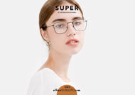 Acquista online su otticascauzillo.com il tuo nuovo occhiale da vista rettangolare in metallo RETRO SUPER FUTURE ARCHIVE Numero 50 nero