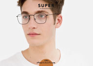 Acquista online su otticascauzillo.com il tuo nuovo occhiale da vista rettangolare in metallo RETRO SUPER FUTURE ARCHIVE Numero 50 nero