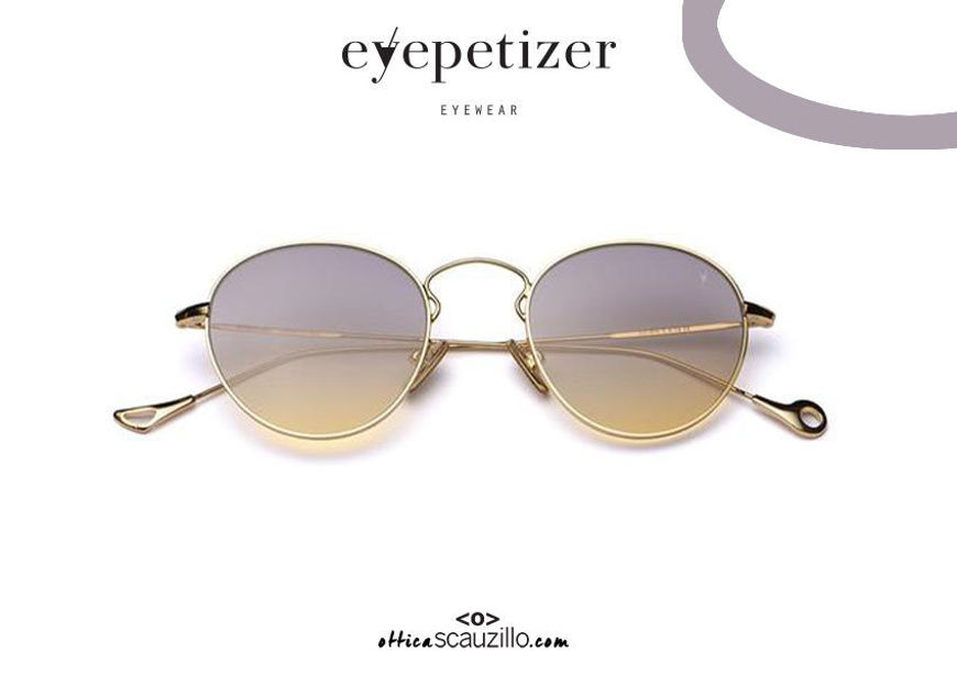 Acquista online su otticascauzillo.com il tuo nuovo occhiale da sole tondo in acciaio EYEPETIZER Julien col.C.4-19 oro