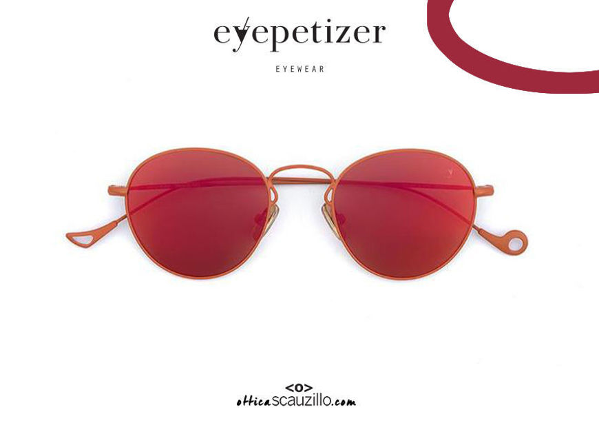 Acquista online su otticascauzillo.com il tuo nuovo occhiale da sole tondo in acciaio EYEPETIZER Julien col.C.13-37 arancione