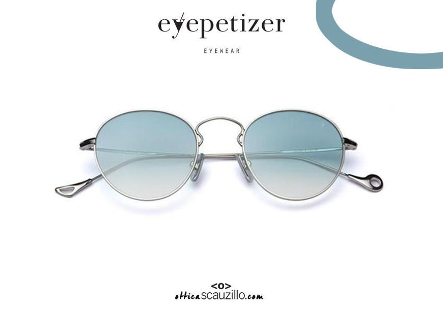 Acquista online su otticascauzillo.com il tuo nuovo occhiale da sole tondo in acciaio EYEPETIZER Julien col.C.1-21 argento