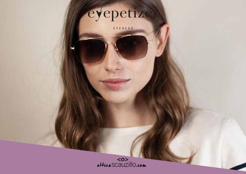 Lunettes De Soleil Eyepetizer GREG C.5-18F - Monture Rose Gold, Taille 60/14/145 - Unisexe, Neuves Avec étiquettes