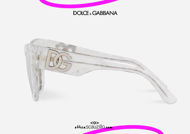 shop online new Oversized pointed sunglasses Dolce&Gabbana DG 4404 col. 33488V ice white otticascauzillo.com acquisto online nuovo  Occhiale da sole a punta oversize Dolce&Gabbana DG 4404 col. 33488V bianco ghiaccio