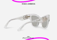 shop online new Oversized pointed sunglasses Dolce&Gabbana DG 4404 col. 33488V ice white otticascauzillo.com acquisto online nuovo  Occhiale da sole a punta oversize Dolce&Gabbana DG 4404 col. 33488V bianco ghiaccio
