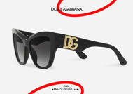 shop online new Dolce & Gabbana oversized pointed sunglasses DG 4404 col. 501 black otticascauzillo.com acquisto online nuovo  Occhiale da sole a punta oversize Dolce&Gabbana DG 4404 col. 501 nero