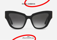 shop online new Dolce & Gabbana oversized pointed sunglasses DG 4404 col. 501 black otticascauzillo.com acquisto online nuovo  Occhiale da sole a punta oversize Dolce&Gabbana DG 4404 col. 501 nero