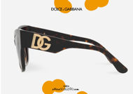 shop online new Oversized pointed sunglasses Dolce&Gabbana DG 4404 col. 502 havana brown on otticascauzillo.com  acquisto online nuovo  Occhiale da sole a punta oversize Dolce&Gabbana DG 4404 col. 502 marrone havana