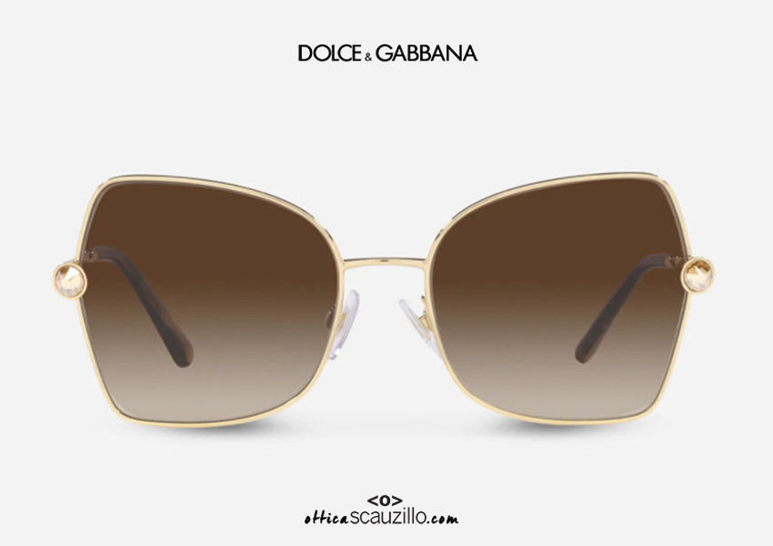 shop online new Oversized butterfly metal sunglasses Dolce & Gabbana DG 2284 col.02 gold otticascauzillo.com acquistato online nuovo  Occhiale da sole in metallo a farfalla oversize Dolce&Gabbana DG 2284 col.02 oro
