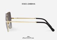 shop online new Dolce & Gabbana oversized butterfly metal sunglasses DG 2284 col.02 gold and black lenses otticascauzillo.com  acquisto online nuovo  Occhiale da sole in metallo a farfalla oversize Dolce&Gabbana DG 2284 col.02 oro e lenti nere