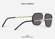 shop online new Geometric aviator sunglasses Dolce & Gabbana DG 2285 col. 02 gold and black otticascauzillo.com acquisto online nuovo  Occhiale da sole aviator geometrico Dolce&Gabbana DG 2285 col. 02 oro e nero