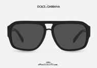 shop online new Oversized aviator sunglasses David Gandy Dolce & Gabbana DG 4403 col. 501 black otticascauzillo.com acquisto online nuovo  Occhiale da sole aviator oversize David Gandy Dolce&Gabbana DG 4403 col.  501 nero