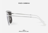 shop online new Dolce & Gabbana Crystal DG 2281 aviator sunglasses col. silver otticascauzillo.com acquisto online nuovo   Occhiale da sole aviator Dolce&Gabbana Crystal DG 2281 col. argento