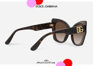 shop online new Pointed sunglasses Jennifer Lopez Dolce & Gabbana DG 4405 col. 502 brown havana otticascauzillo.com  acquisto online nuovo  Occhiale da sole a punta Jennifer Lopez Dolce&Gabbana DG 4405 col. 502 havana marrone